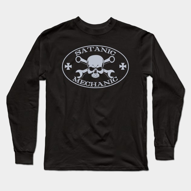 Satanic Mechanic Long Sleeve T-Shirt by The Island of Misfit Props